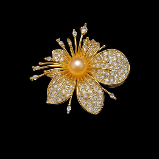 Graceful Orchid Brooch